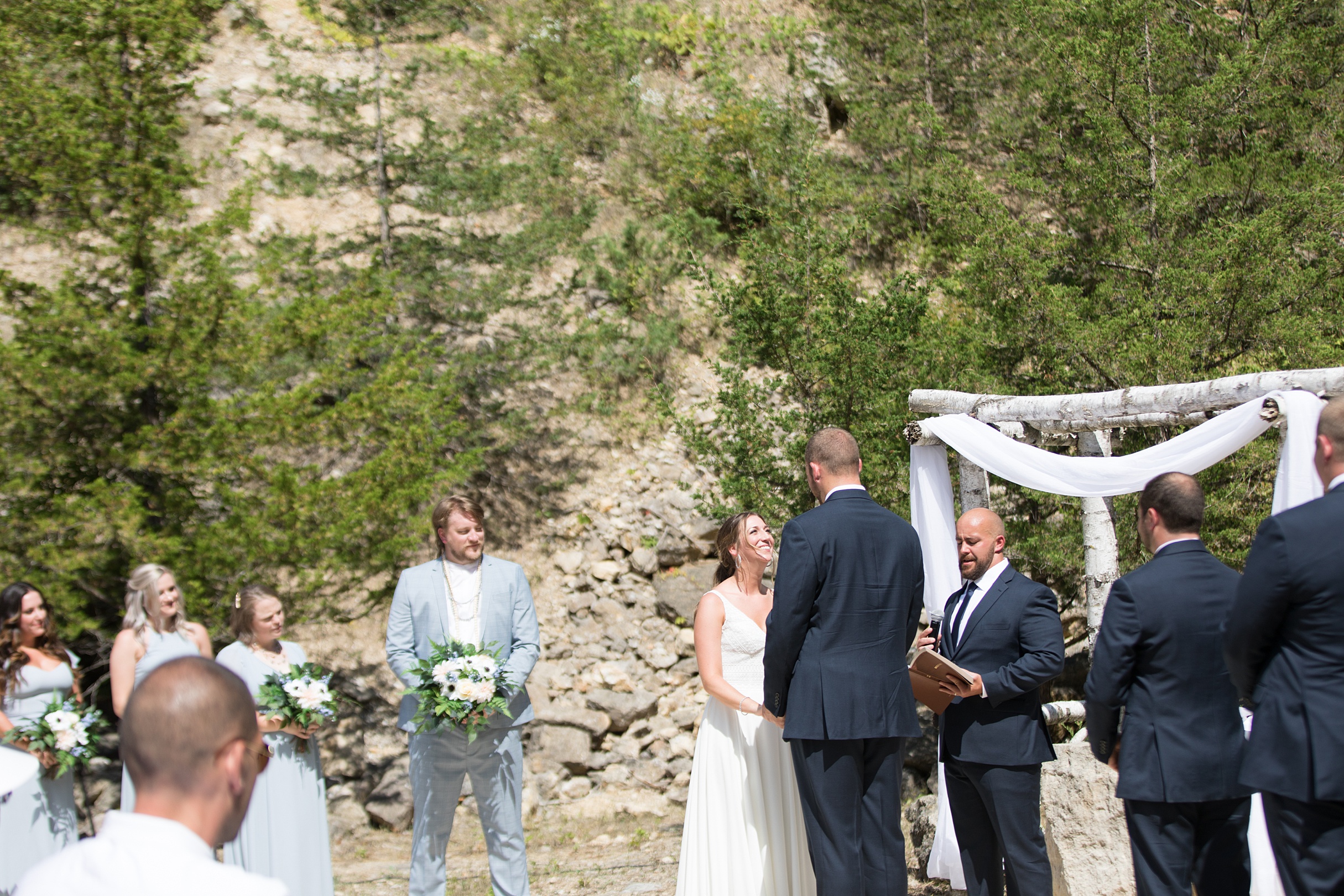 rock quarry wedding