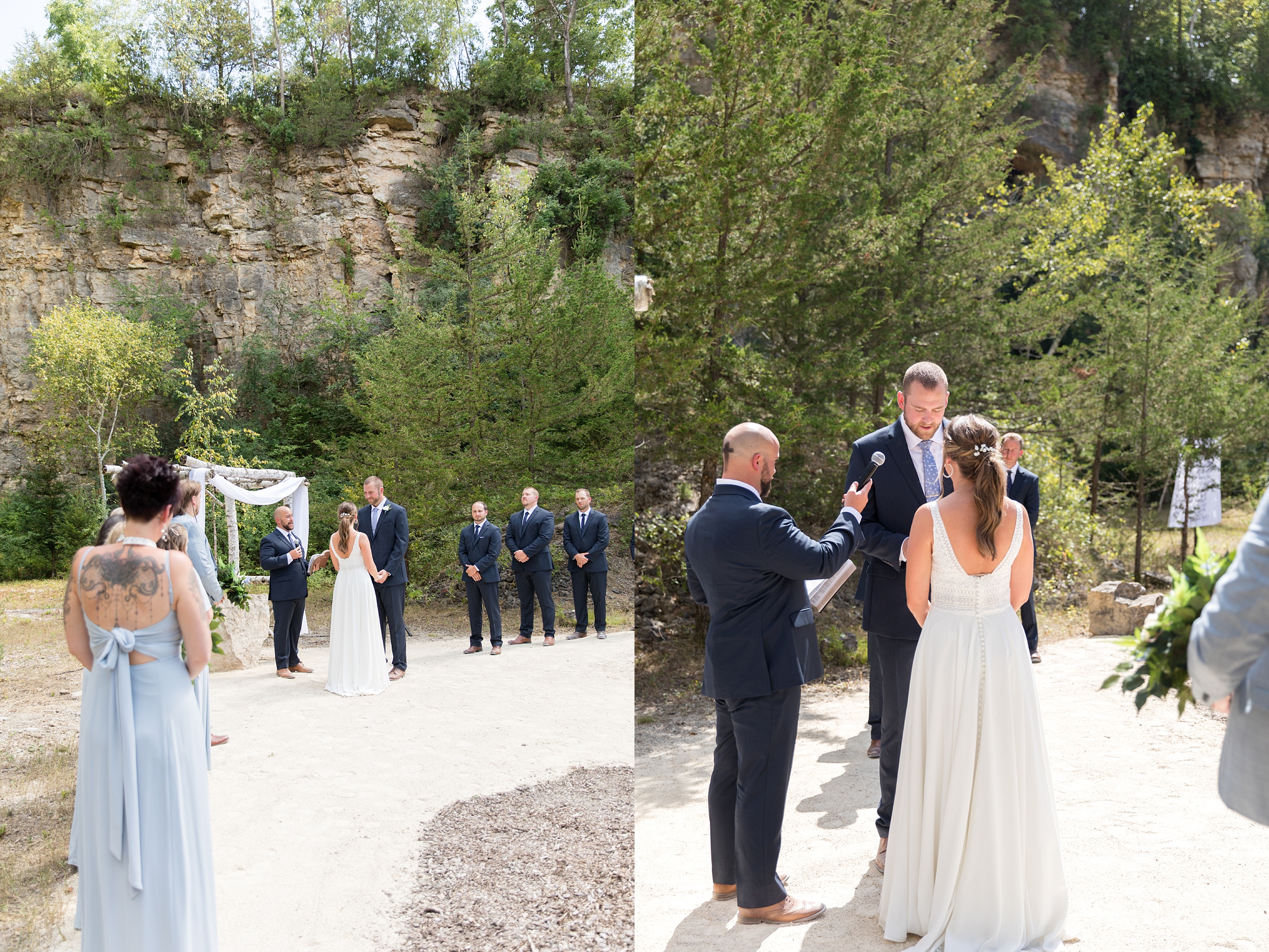 rock quarry wedding