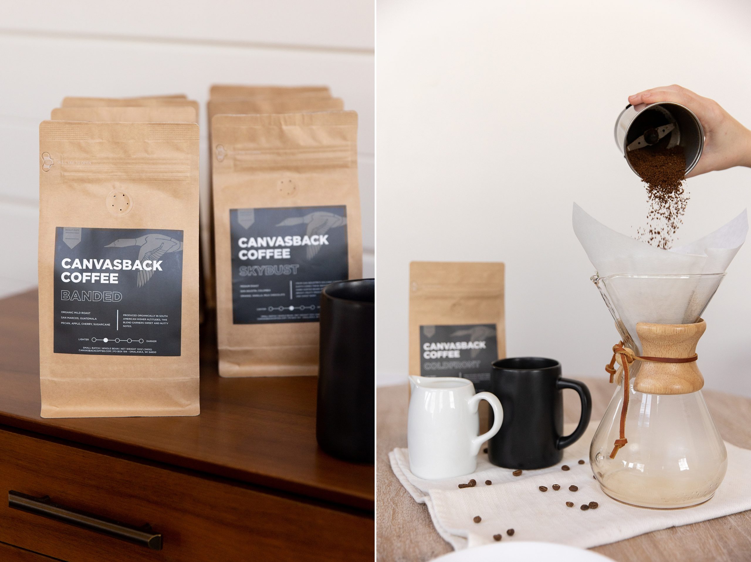 branding session canvasback coffee